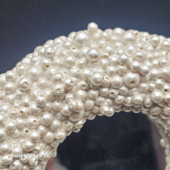 Small Home Decor Mirror Accent Cluster Pearl Mirror Free Standing Mirror - Picture 2 of 10